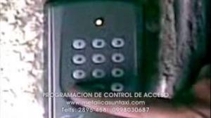 PROGRAMACION DE CONTROL DE ACCESO 2