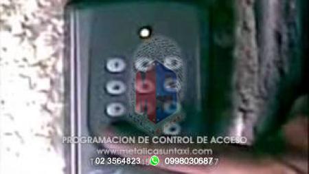 VIDEOS:  >PROGRAMACION DE CONTROL DE ACCESO 2
