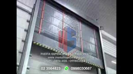 VIDEOS:  >PUERTA RAPIDA APILABLE PARA VIENTO